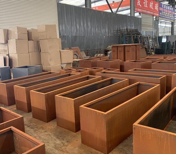 青冈耐候钢板花箱