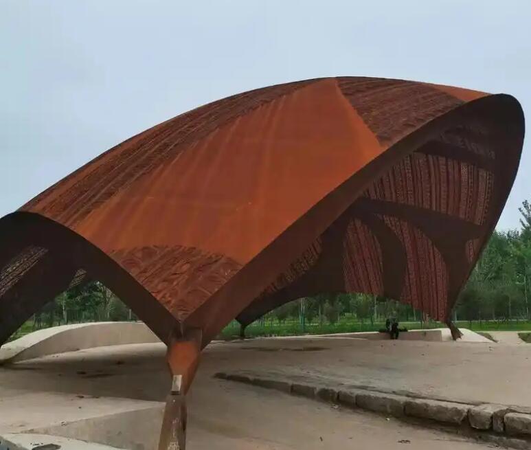 青冈耐候钢幕墙案例